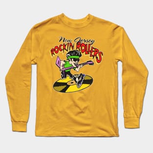 Retro Defunct New Jersey Rockin' Rollers Hockey Long Sleeve T-Shirt